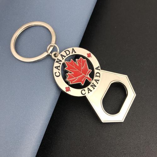 加拿大多伦多国旗旅游纪念品工艺品礼品金属合金钥匙扣定制厂家